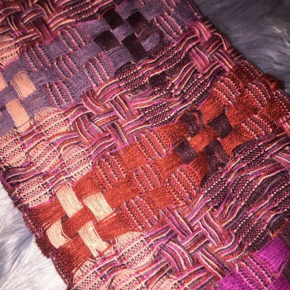 Purple Red Pink Infinit Scarf - Picture 3 of 5